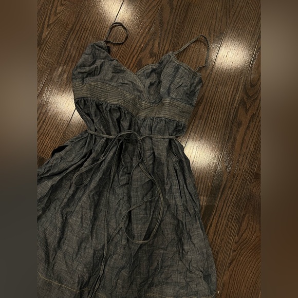 LOFT Dresses & Skirts - barn, light blue dress, country style.